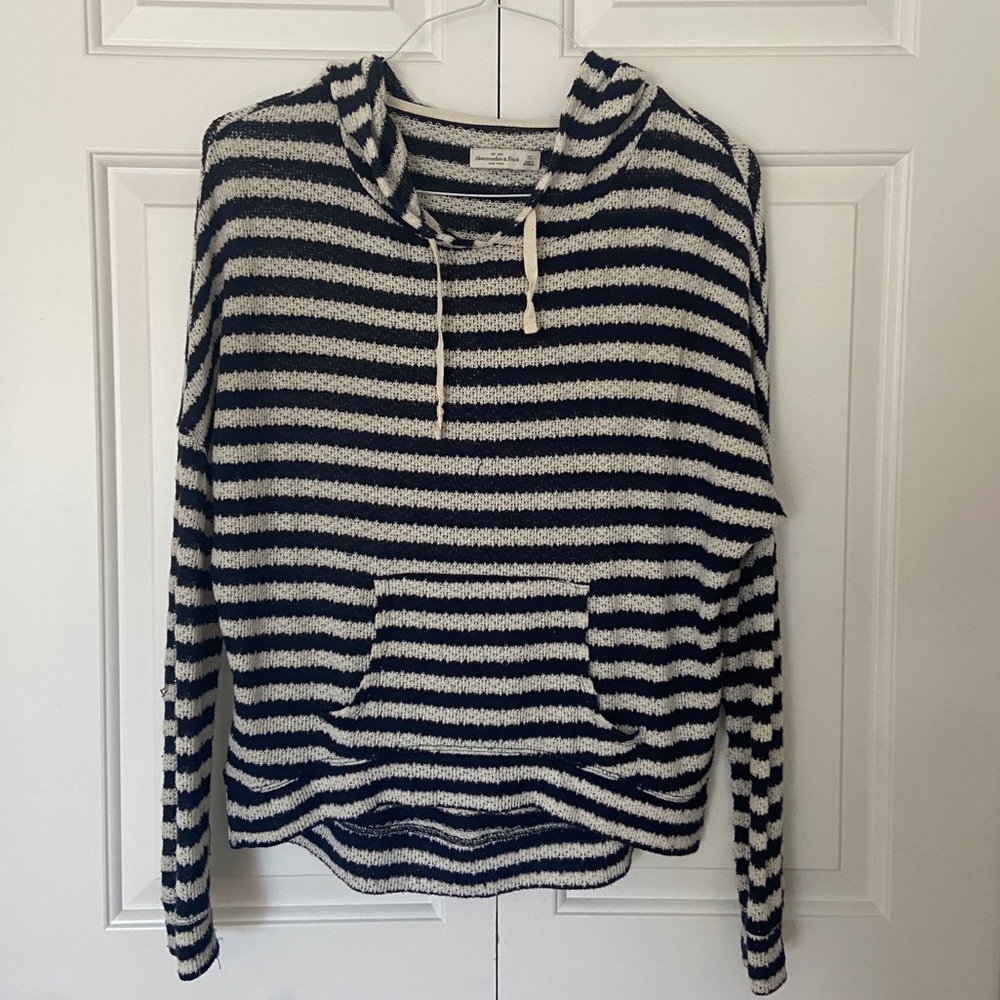 Abercrombie & Fitch hooded striped sweater